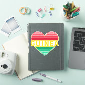 Sticker I Love Guinée, Coeur guinéen (Couverture iPad)