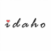 Sticker I love Idaho (Devant)
