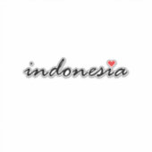 Sticker I love Indonesia (Devant)