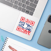 Sticker I Love Laos (Khoy Huk Lao) Drapeau QR Code | Geek  (Ordinateur portable avec iPhone)