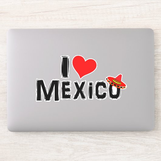 Sticker I Love Mexico (Ordinateur)