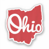 Sticker I love My Ohio Home Script Ohio (Recto)