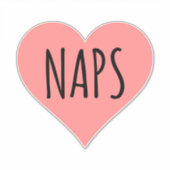 Sticker I Love Naps - Naps Heart (Devant)