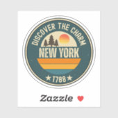 Sticker I Love NY - New York City Souvenir (Feuille)