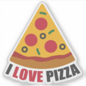 STICKER I LOVE PIZZA (Devant)