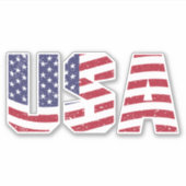 Sticker I Love the USA (Devant)