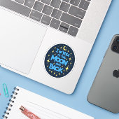 Sticker I love you to the moon and back (Ordinateur portable avec iPhone)