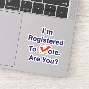 Sticker I’m Registered to Vote 2024