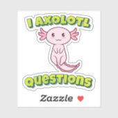 Sticker I Questions Axolotl (Feuille)