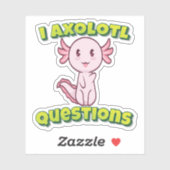 Sticker I Questions Axolotl (Feuille)