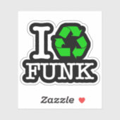 Sticker I Recycle Funk (Feuille)