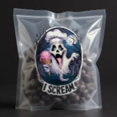 Sticker "I Scream" Funny Ghost Chef Halloween Ice Cream St