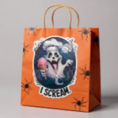 Sticker "I Scream" Funny Ghost Chef Halloween Ice Cream St