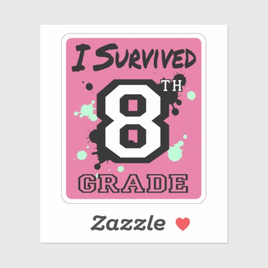 Sticker I Survie 8e année (Feuille)