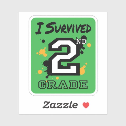 Sticker I Survive 2e année (Feuille)