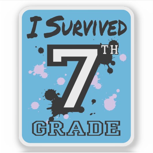 Sticker I Survive 7e année (Devant)