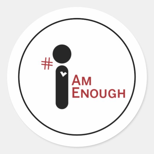 Sticker #IAmEnough (Devant)