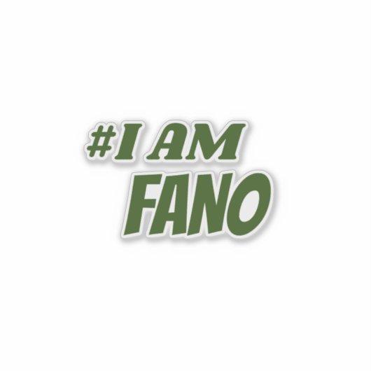 Sticker #IAmFano Fano Amhara (Devant)