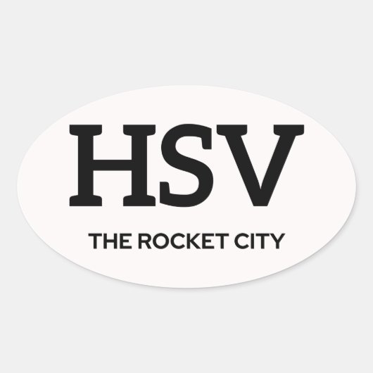 Sticker IATA Huntsville 1 (Devant)