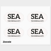 Sticker IATA Seattle 1 (Feuille)