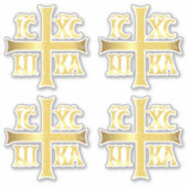 STICKER IC XC NIKA JESUS CHRIST CONQUÊTES (Devant)