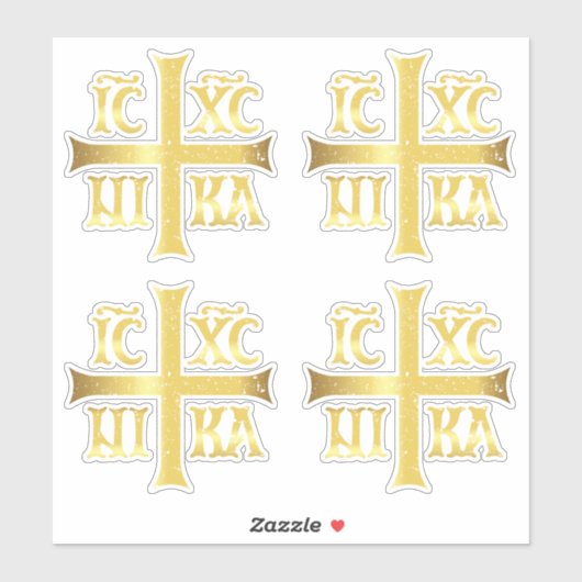 STICKER IC XC NIKA JESUS CHRIST CONQUÊTES (Feuille)
