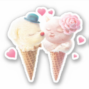 Sticker Ice Cream Love