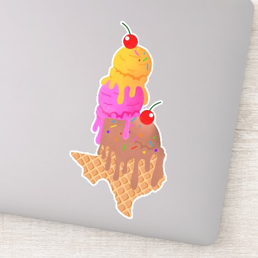 Sticker Icecream Texas (Détail)