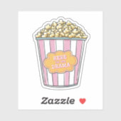 Sticker Ici Pour Le Drama Popcorn Vinyl (Feuille)