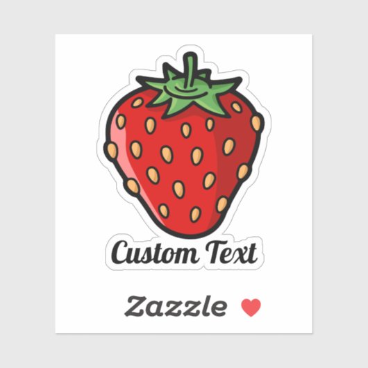 Sticker Icon fraise (Feuille)