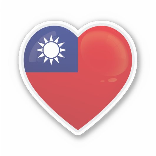 Sticker Icon Love Taiwan (Devant)