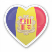 Sticker Icône d'amour Andorre (Devant)