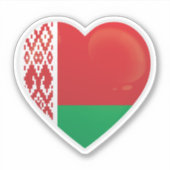 Sticker Icône d'amour biélorusse (Devant)