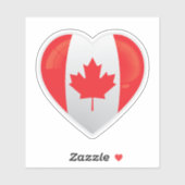 Sticker Icône d'amour Canada (Feuille)