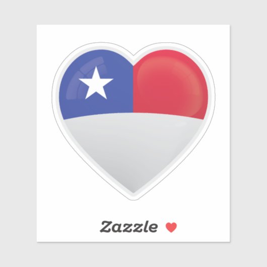 Sticker Icône d'amour Chili (Feuille)