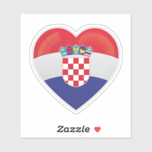 Sticker Icône d'amour Croatie