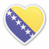 Sticker Icône d'amour de Bosnie-Herzégovine (Devant)