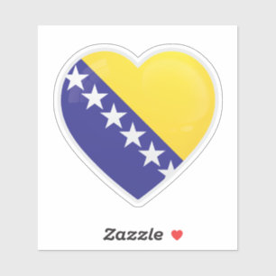 Sticker Icône d'amour de Bosnie-Herzégovine