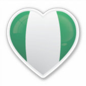 Sticker Icône d'amour du Nigeria (Devant)