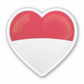 Sticker Icône d'amour Indonésie (Devant)