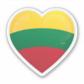 Sticker Icône d'amour Lituanie (Devant)