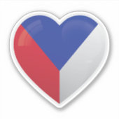 Sticker Icône d'amour République tchèque (Devant)