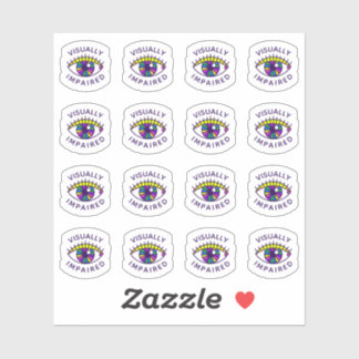 Sticker Icône de badge de l'Eyeball Visuellement endommagé