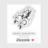 Sticker Icône de la maison Targaryen (Feuille)