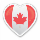 Sticker Icône de l'amour au Canada (Devant)