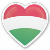 Sticker Icône de l'amour en Hongrie (Devant)