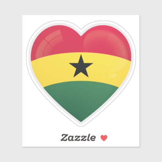 Sticker Icône de l'amour ghanéen (Feuille)