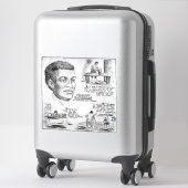 Sticker Icône de l'histoire noire : Benjamin Banneker, Sci (Sur valise)
