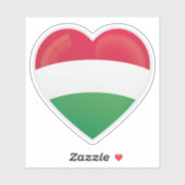 Sticker Icône Hongrie amour (Feuille)