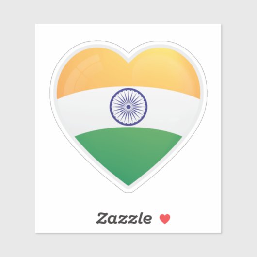 Sticker Icône indienne Love (Feuille)